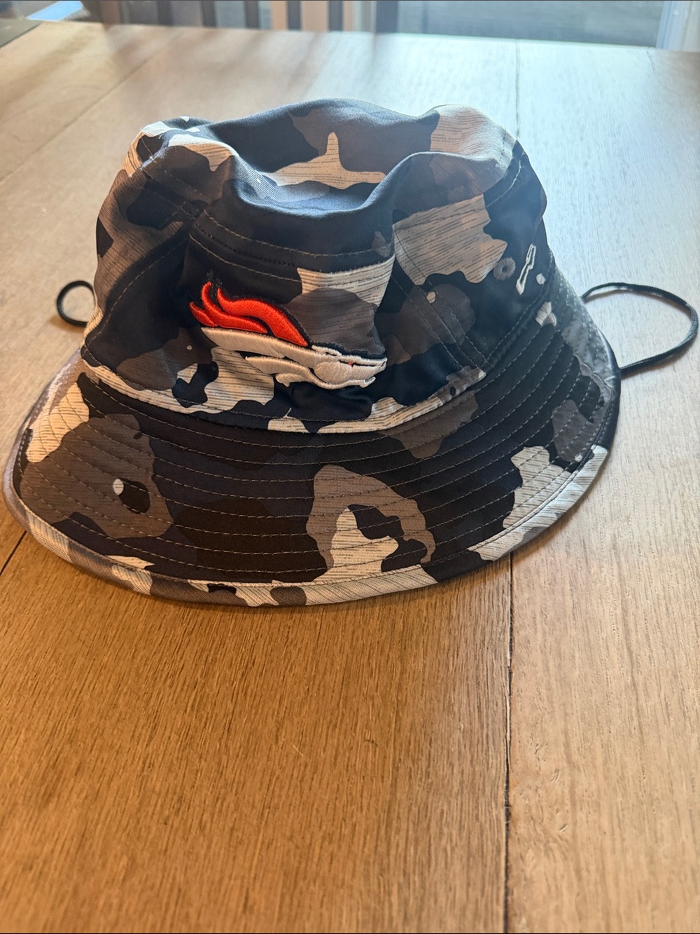 NFL Kids Camo Bucket Hat with Denver Broncos Team  Logo